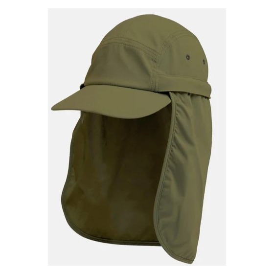 Olive Recycled Nylon Neck Guard Cap UPF50+ - Tilley