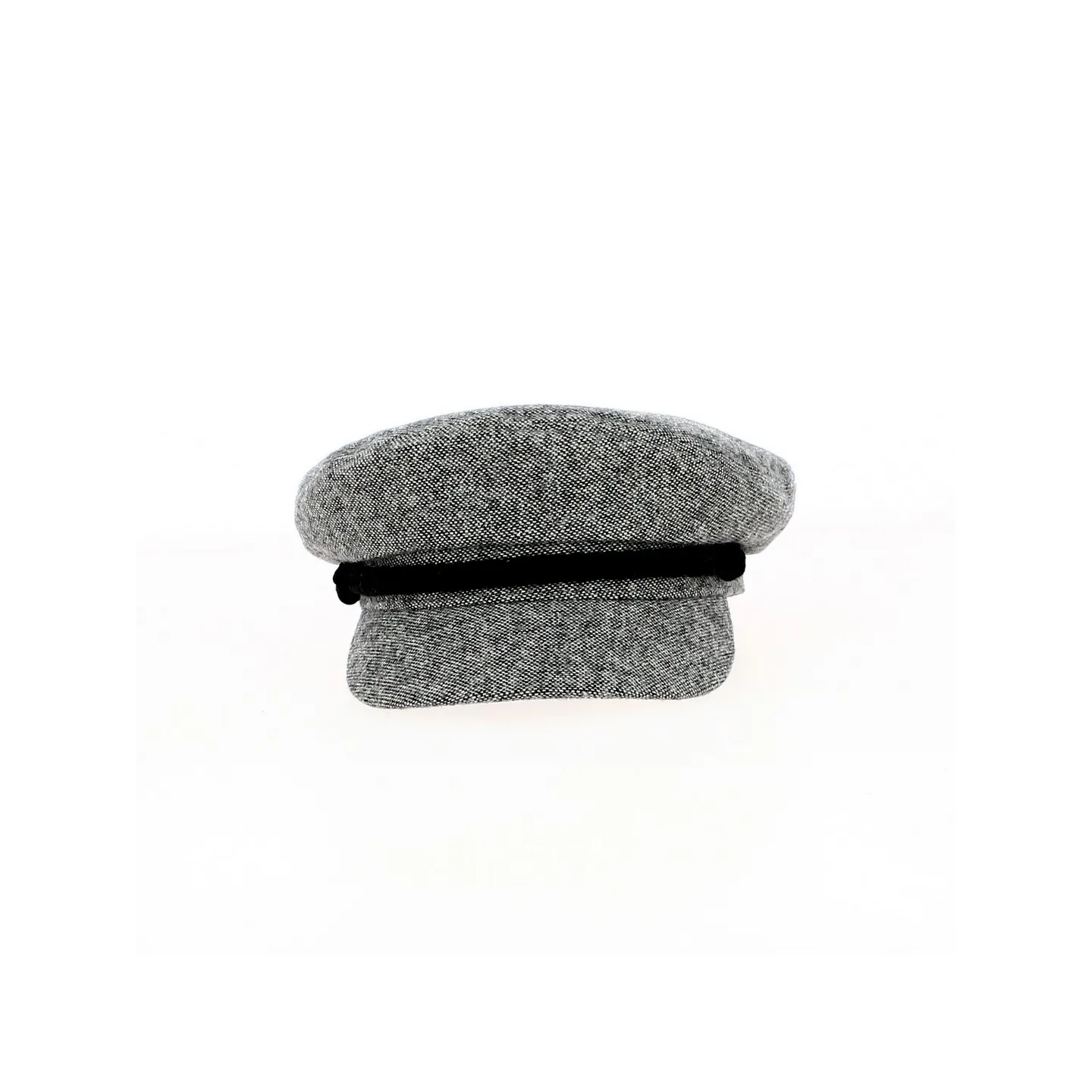 Casquette Marin Fiddler Cap Gris & Noir - Brixton réf 18267 chapellerie traclet