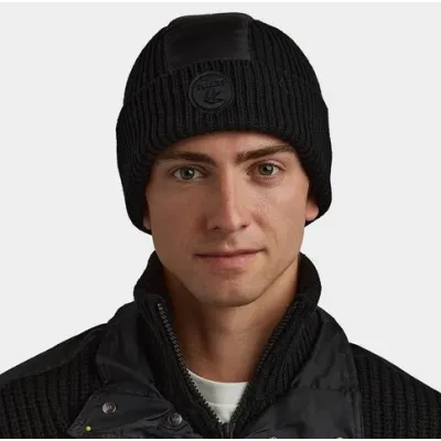 Black Merino Wool Tech Beanie - Tilley Reference: 18515 | Traclet Hat Shop