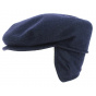 Navy Blue Firenze Cap with Ear Flaps - Traclet