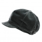 Grey Lisa velvet newsboy cap