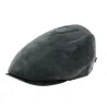 Gray flat velvet cap