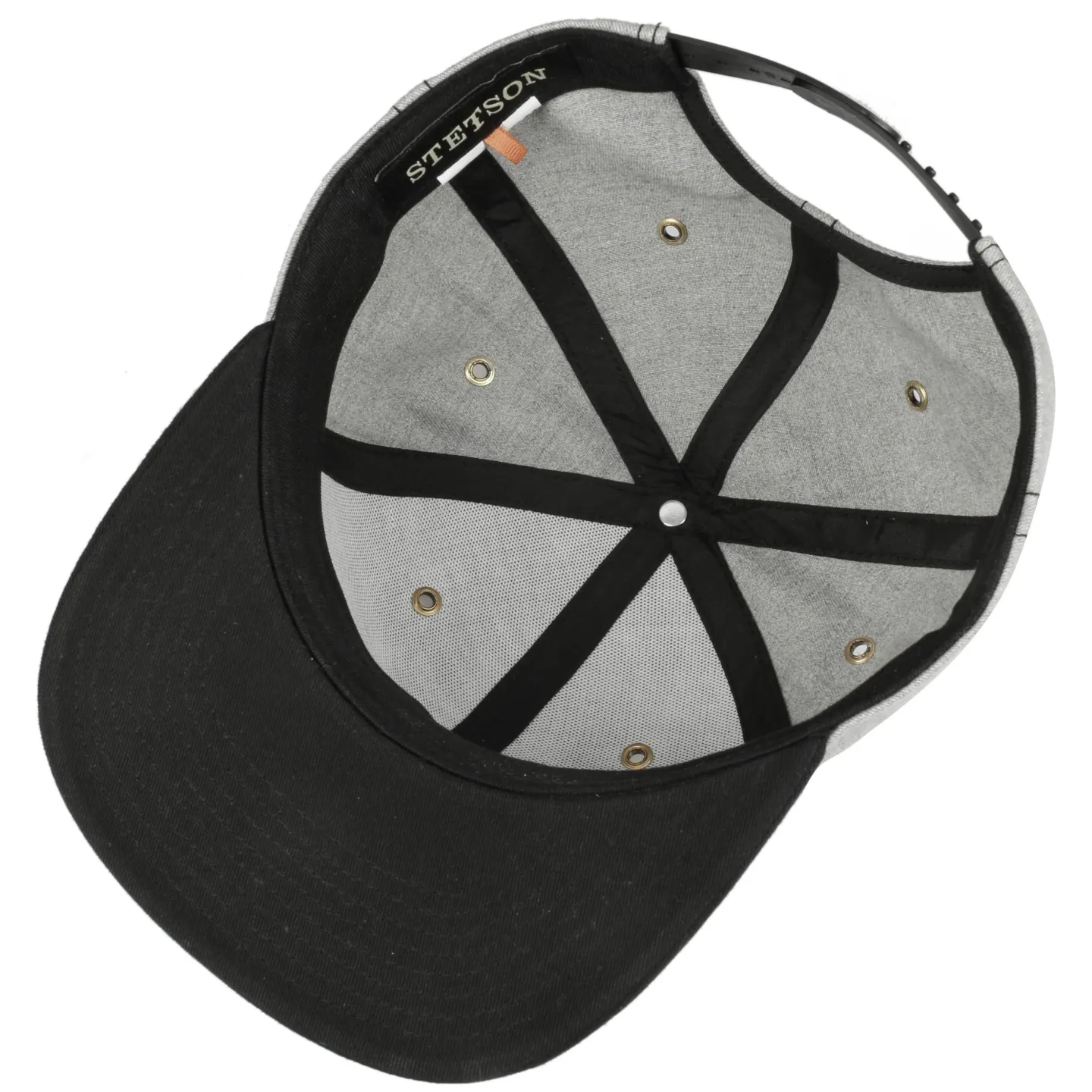 Casquette Snapback Visière Plate Grise - Stetson  : 19608| Chapellerie Traclet
