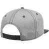 Casquette Snapback Visière Plate Grise - Stetson  : 19608| Chapellerie Traclet