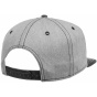 Flat Brim Snapback Cap Beige & Blue - Stetson