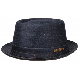 Porkpie Oregon Denim Cotton Hat - Stetson