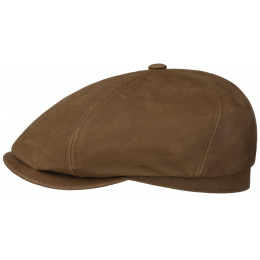 Brown Leather Brooklin Cap - Stetson
