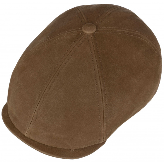 Casquette Brooklin Cowhide Cuir Marron - Stetson