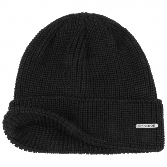 Black James Wool Beanie - Stetson