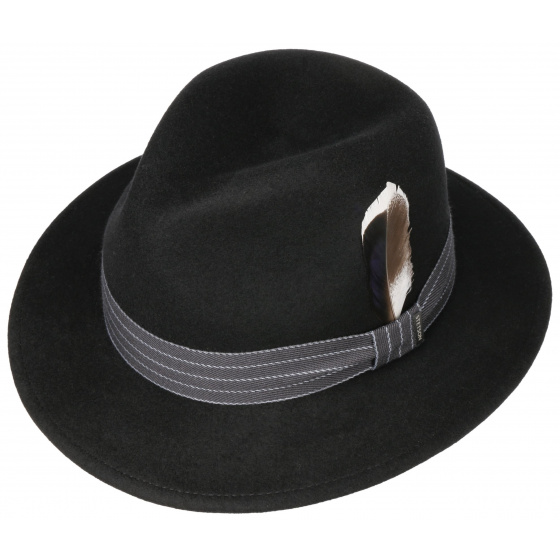 Chapeau Traveller Benji Woolfelt Noir - Stetson
