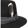 Traveller Hat Benji Woolfelt Black - Stetson  Reference : 19627| Traclet Hat Shop