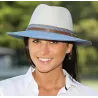 Chapeau Fedora Bella Ivoire Bleu UPF 50+ - House Of Ord