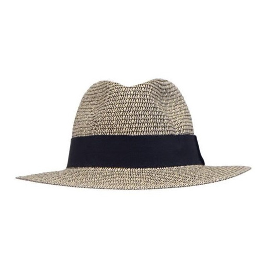 Natural Fiber Hat Beau Beige & Black - UPF 50+ - House Of Ord
