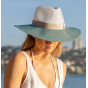 Fiona White and Green UPF50+ Fedora Hat - House of Ord