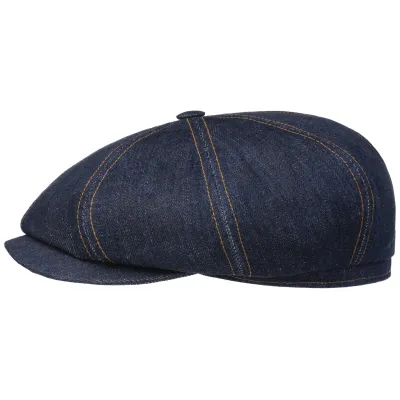 Casquette Hatteras Tyler Denim Coton Bleu - Stetson réf 19638 chapellerie traclet