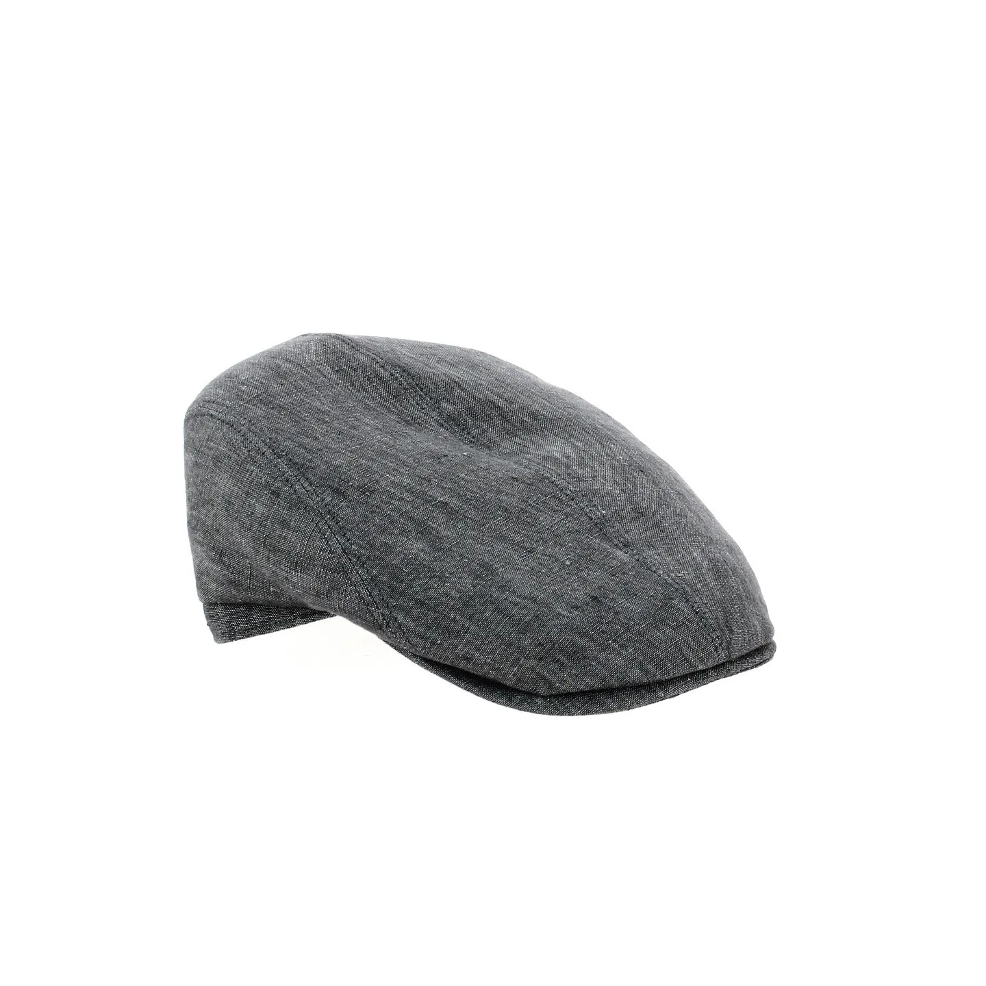Adam Linen Anthracite Flat Cap UPF 40+ - City Sport Reference: 4563 | Chapellerie Traclet