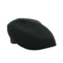 Casquette Plate Lin noir - Traclet