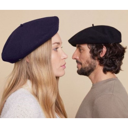 9-Inch Black Basque Beret Heritage by Laulhère