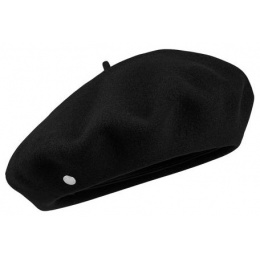 Béret Basque 9 Pouces Noir Héritage par Laulhère