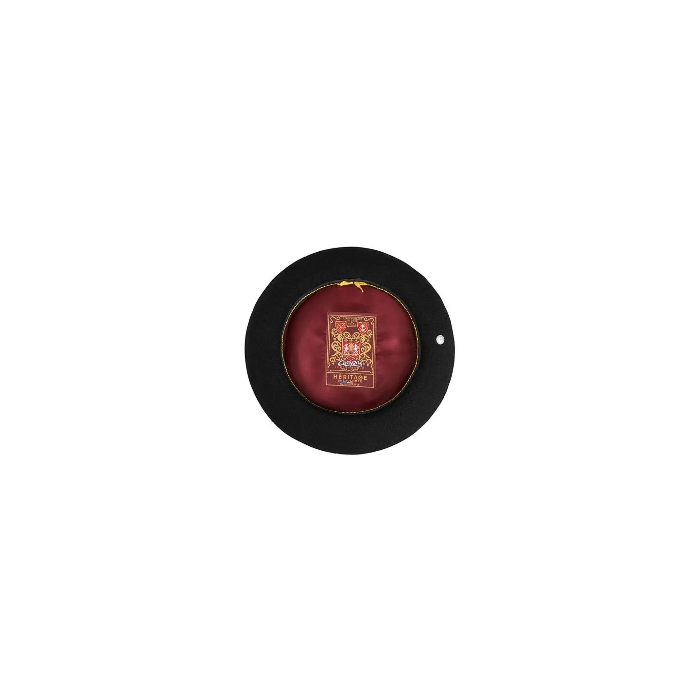 Béret Basque 9 Pouces Noir Héritage par Laulhère