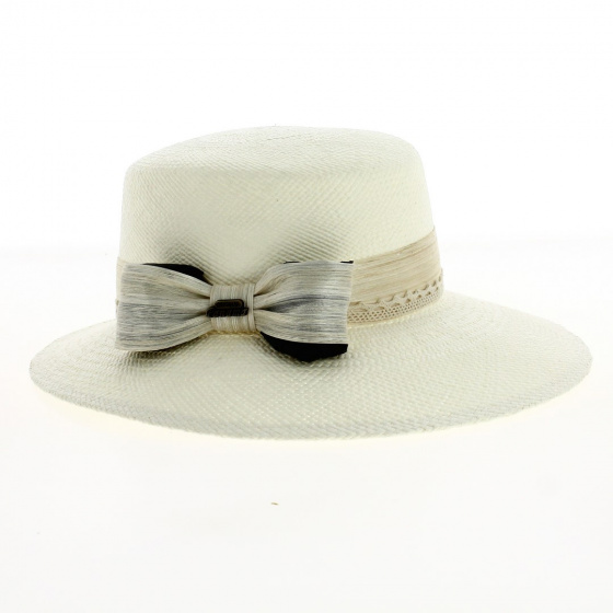 Women's Carmen White Panama Cap - Traclet