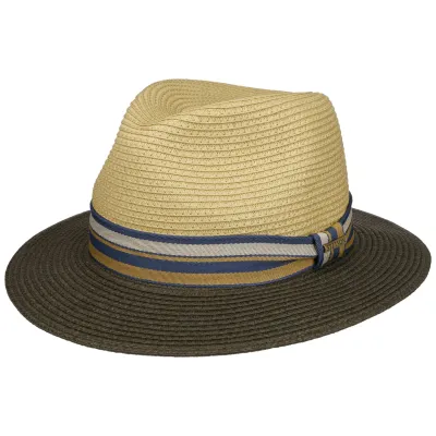 Traveller Romaro Toyo Hat in Beige & Olive UPF 40+ - Stetson Reference: 19657| Traclet Hat Shop