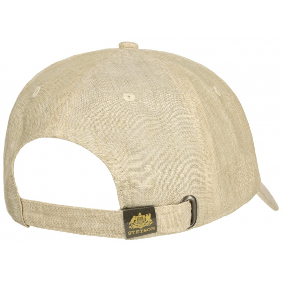 Beige Linen Baseball Cap Fountain - Stetson Beige Linen Baseball Cap Fountain - Stetson