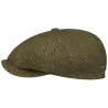 Stetson Hatteras Harlan Linen & Cotton Olive Cap Reference: 19661| Traclet Hat Shop