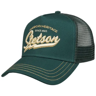 Casquette Baseball Trucker American Heritage Dark Forest - Stetson Reference : 19670| Chapellerie Traclet