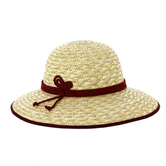 Capeline paille Géraldine Bordé Bordeaux - Traclet