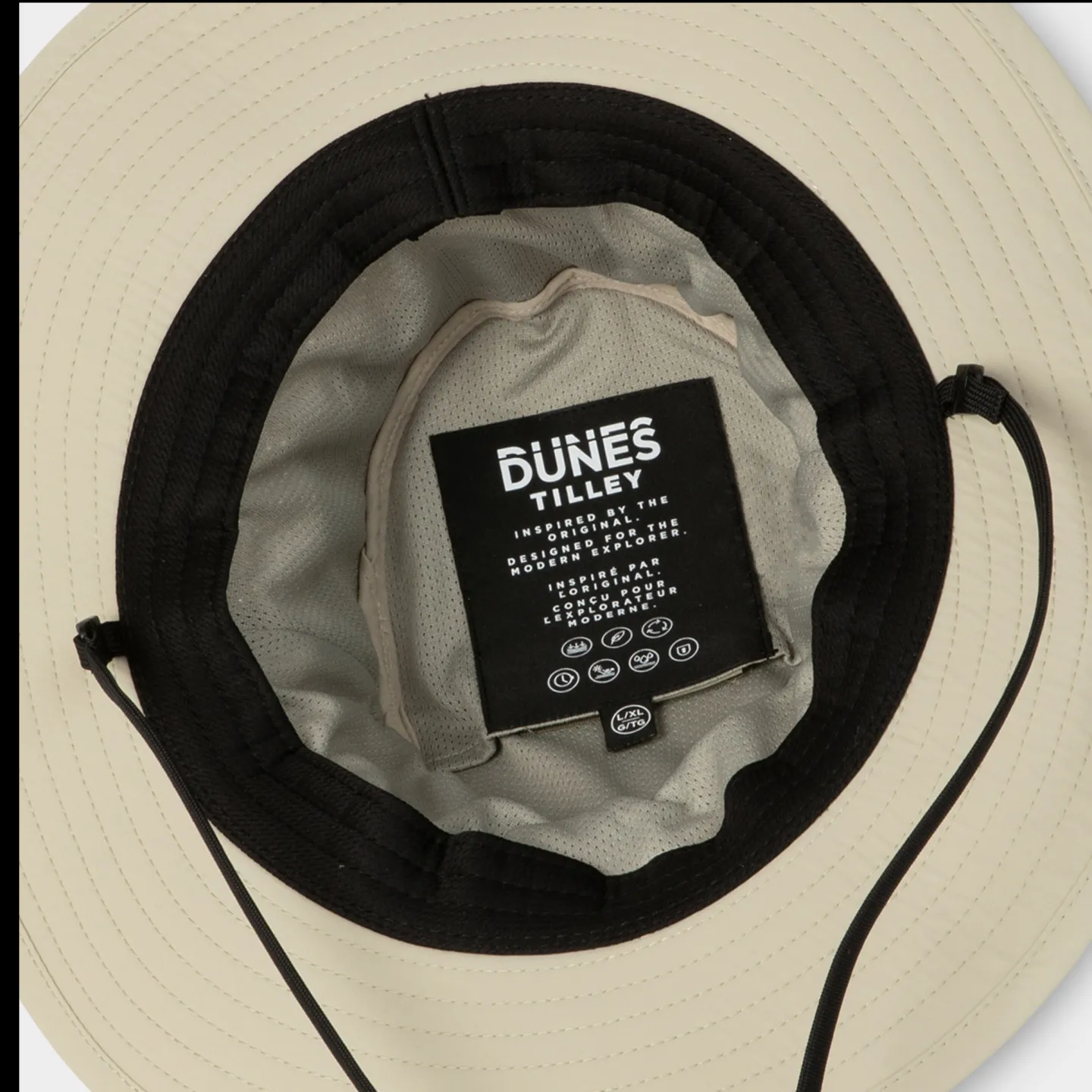 Chapeau Dunes Explorer Traveller Nylon Beige Galet UPF50+ - Tilley