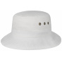 Reston Organic Cotton White Bucket Hat - Stetson