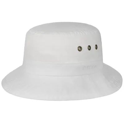 Reston Organic Cotton White Bucket Hat - Stetson  Reference: 19682| Traclet Hat Shop