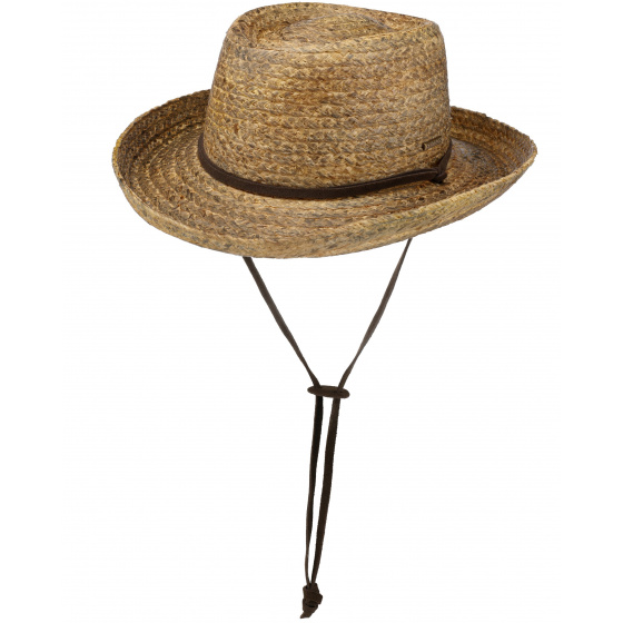 Chapeau Gambler Paille Naturelle Jonas UPF 50+ - Stetson