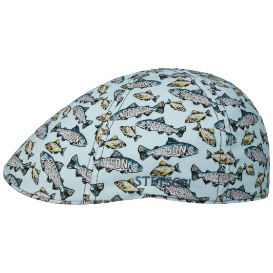 Texas Fish Print Cotton UPF 40+ Cap - Stetson