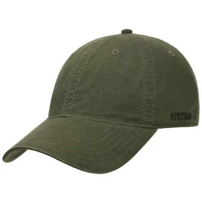 Casquette Baseball Ducor Olive Coton UPF 40 +  - Stetson Reference : 19693| Chapellerie Traclet