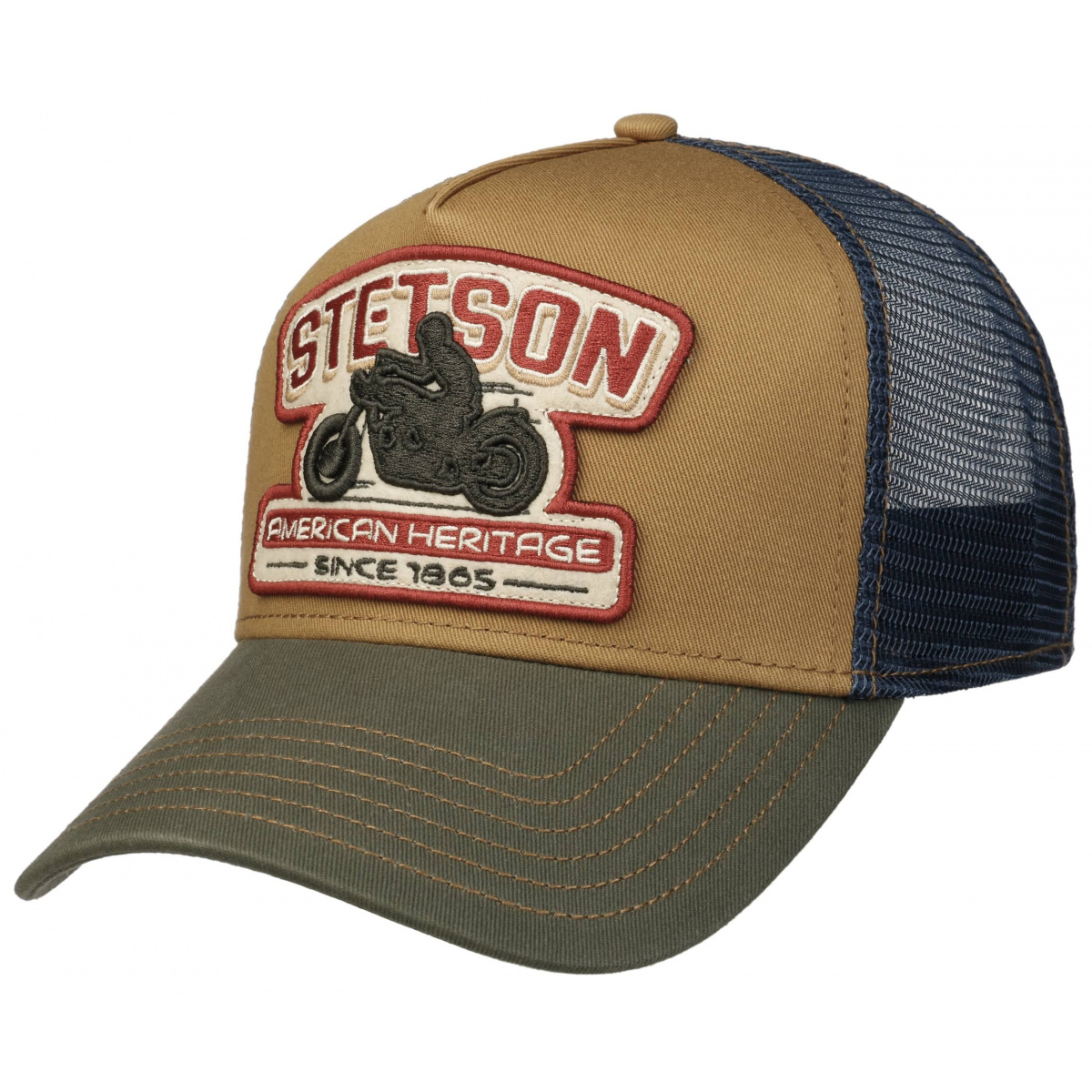 Trucker Motorcycle cap - Stetson Reference : 19701 | Chapellerie Traclet