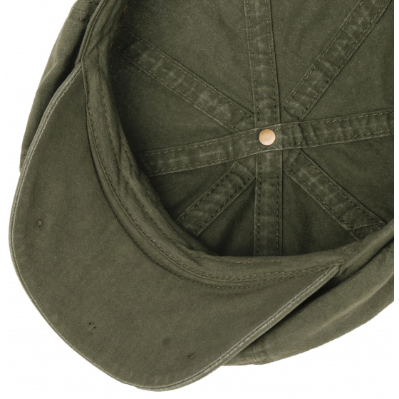 Casquette Hatteras Coton Biologique Olive UPF 40+ - Stetson