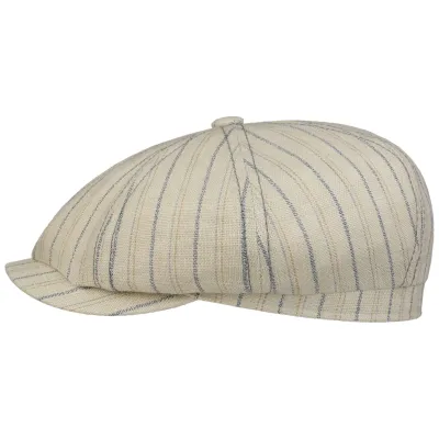 Hatteras Stamford Beige Linen Cap - Stetson Reference: 19709| Chapellerie Traclet