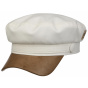Marin Peabody White Cotton Cap UPF 40+ - Stetson