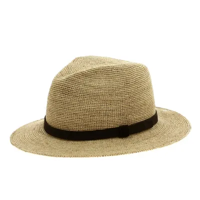 Maurice Traveller Hat Natural Raffia Made in France - Traclet Reference: 19726| Traclet Hat Shop
