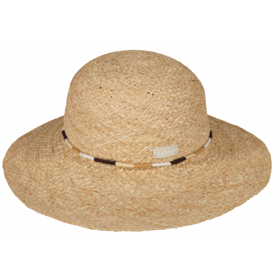 Beige Straw Bori Bori Wide Brim Hat - Barts
