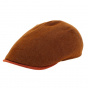 Rust Cotton Flat Cap with UV Protection UPF 40+ - Traclet
