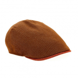 Rust Cotton Flat Cap with UV Protection UPF 40+ - Traclet