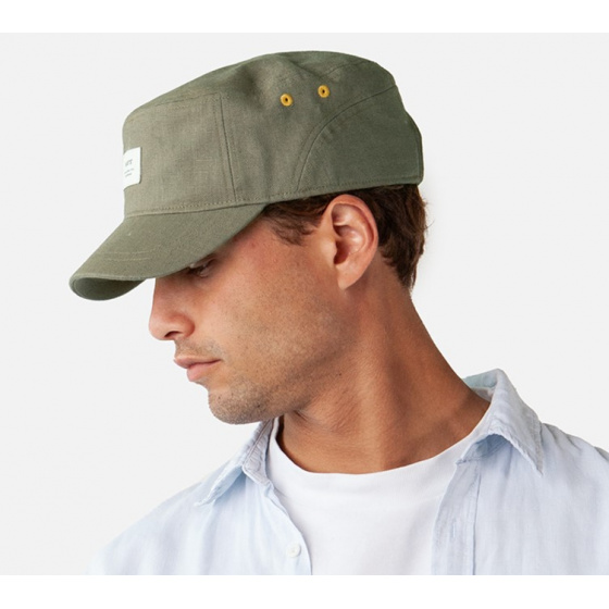 Casquette Militaire Montania Lin & Coton Kaki - Barts Casquette Militaire Montania Lin & Coton Kaki - Barts