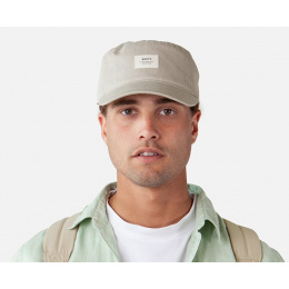 Montania Linen & Cotton Military Cap Sand - Barts