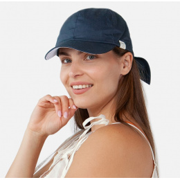 Wupper Navy Blue Cotton Cap - Barts