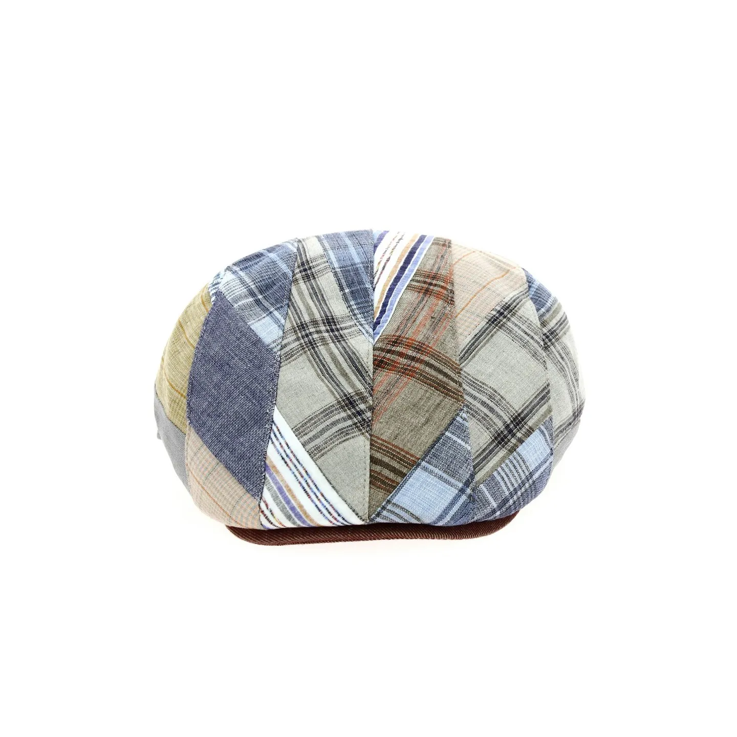 Pino Burgundy Patchwork Flat Cap - MTM Reference: 12436 | Traclet Hat Shop