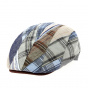 Pino Burgundy Patchwork Flat Cap - MTM