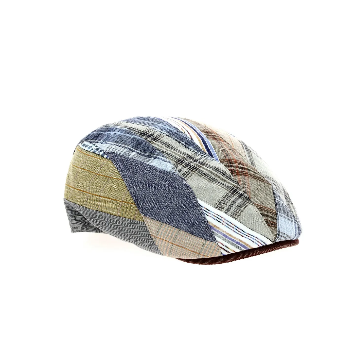 Pino Burgundy Patchwork Flat Cap - MTM Reference: 12436 | Traclet Hat Shop